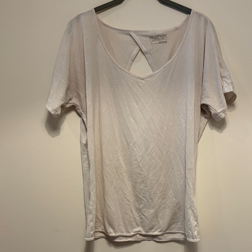 Patagonia Light Beige Short Sleeve Tee